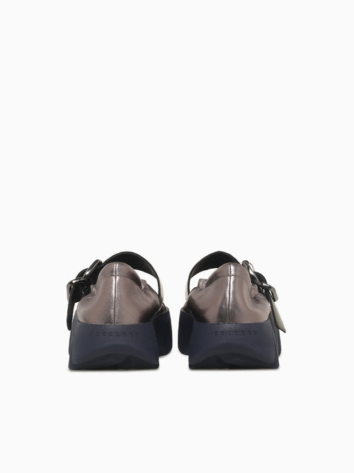 Tura Cove Gunmental Leather Pewter / 36 / M