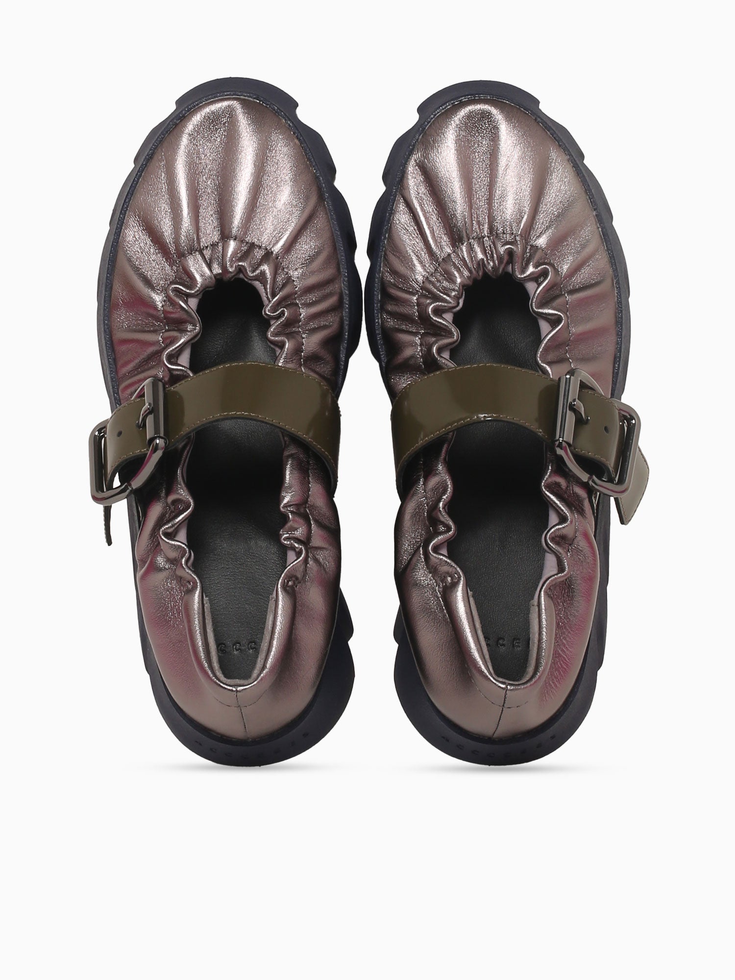 Tura Cove Gunmental Leather Pewter / 36 / M