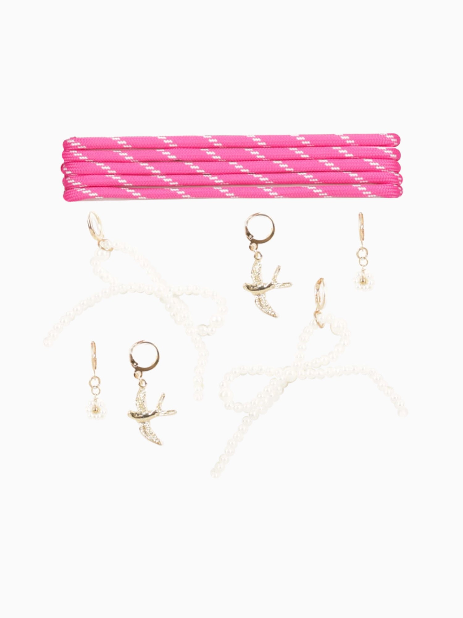 Pink Cord Charm Kit Pink