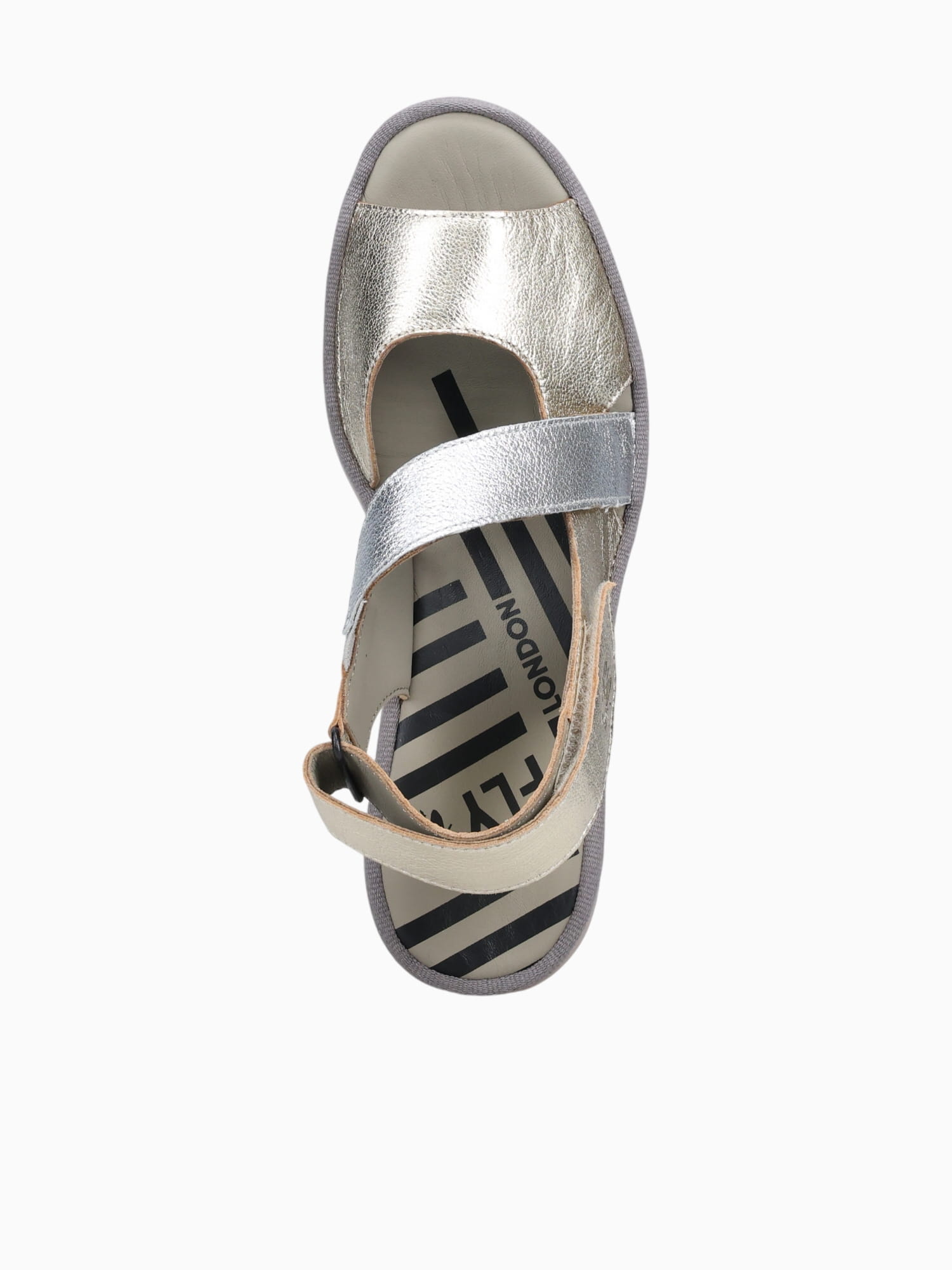 Basy605fly Gold Silver leather Gold / 36 / M