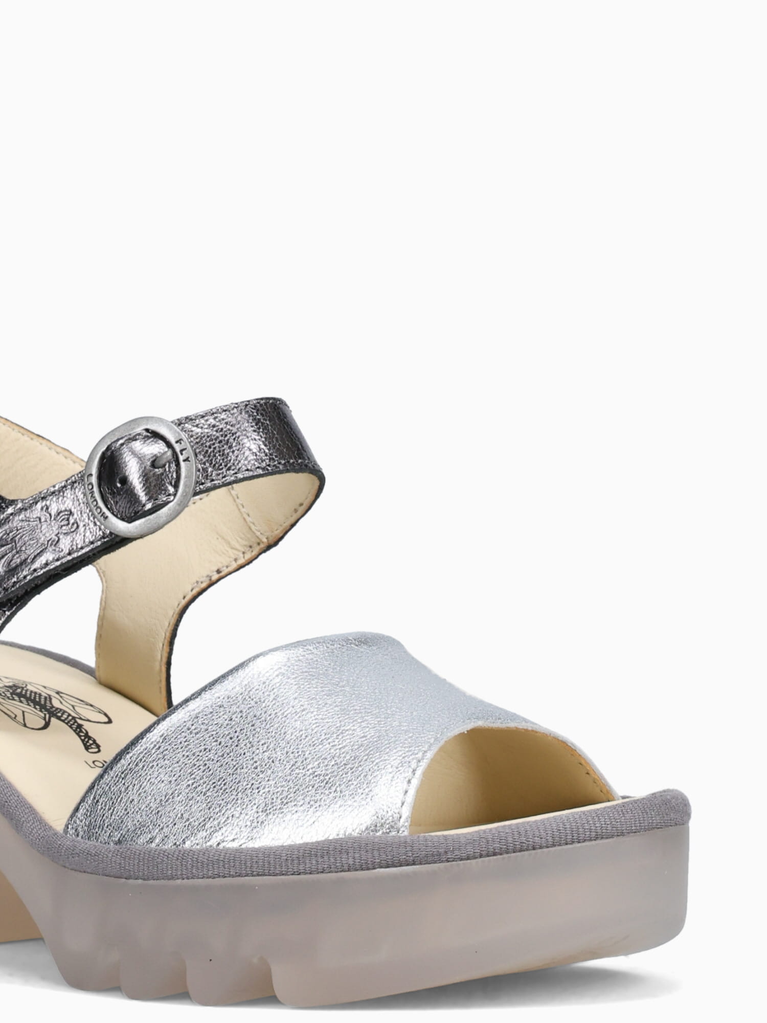 Tull503fly Silver Graphite leather Silver / 36 / M