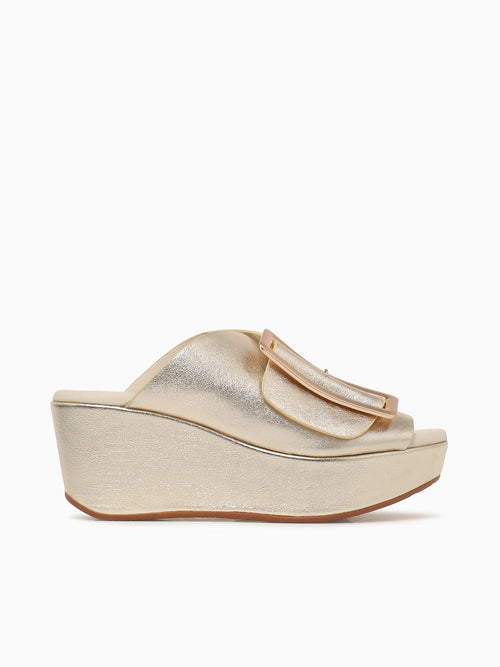 Yasha Gold Leather Gold / 6 / M