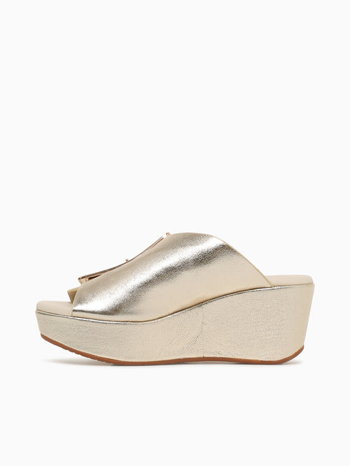 Yasha Gold Leather Gold / 6 / M