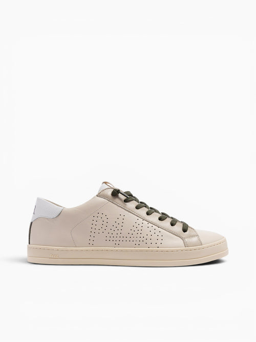 John Cream Leather Off White / 41 / M