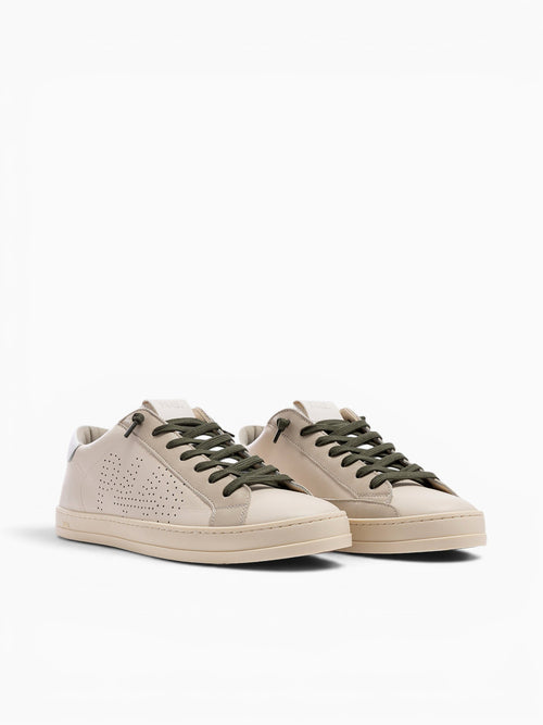 John Cream Leather Off White / 41 / M