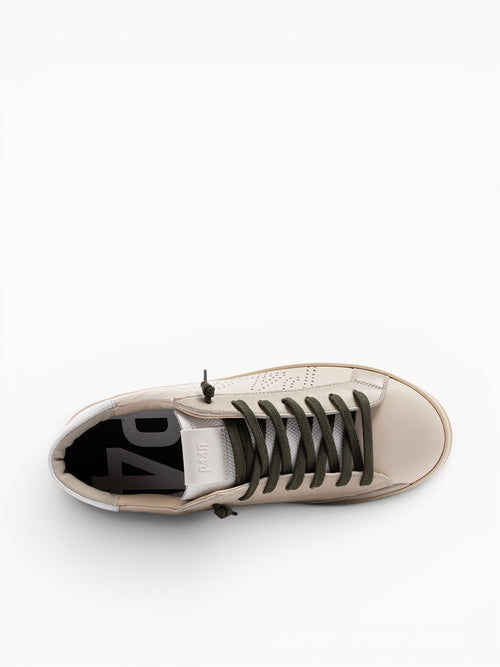 John Cream Leather Off White / 41 / M