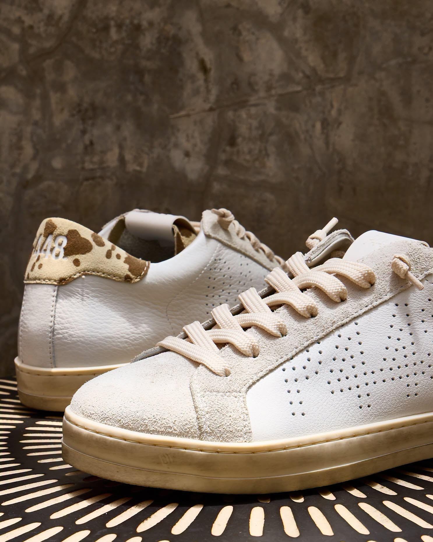 John White Cow leather