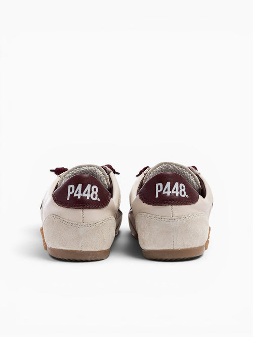 Lisbon Cream Burgundy leather Suede Off White / 36 / M