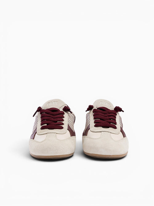 Lisbon Cream Burgundy leather Suede Off White / 36 / M