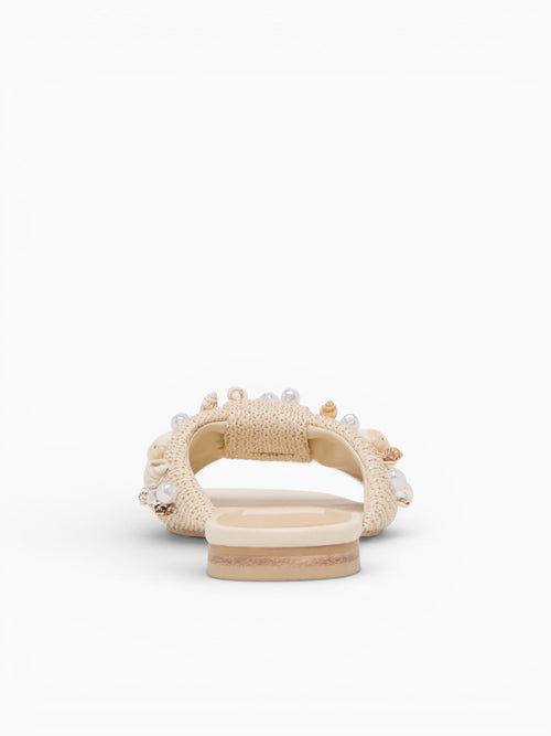 Lizza Oatmeal Raffia Off White / 6 / M