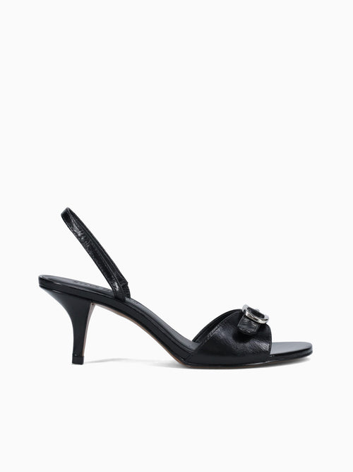 Henrietta Black Leather Black / 6 / M