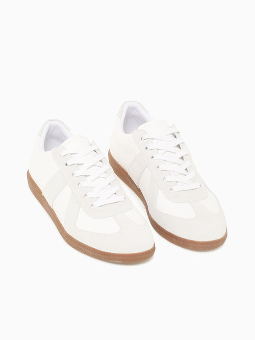 Lasso White Leather Suede White / 7 / M