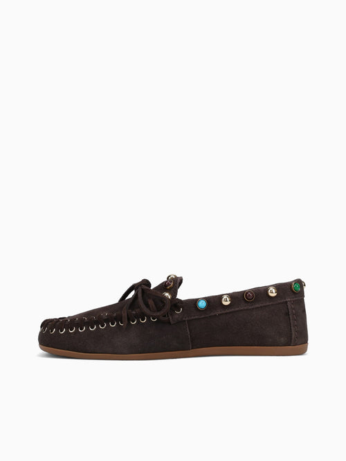 Azra Mogano Suede Dark Brown / 36 / M
