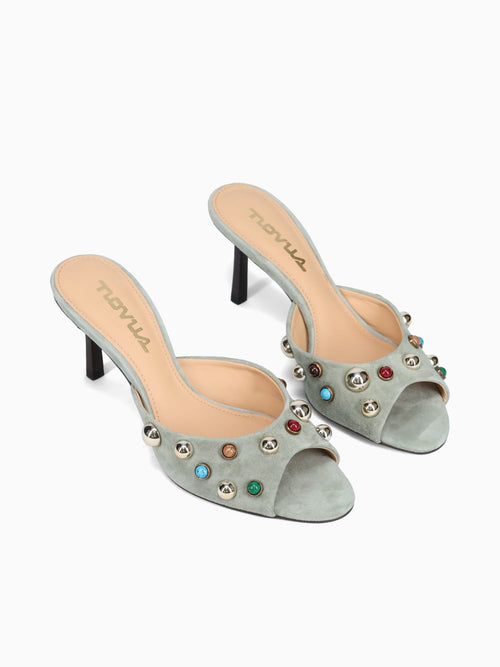 Yesim Sage Suede Green / 36 / M