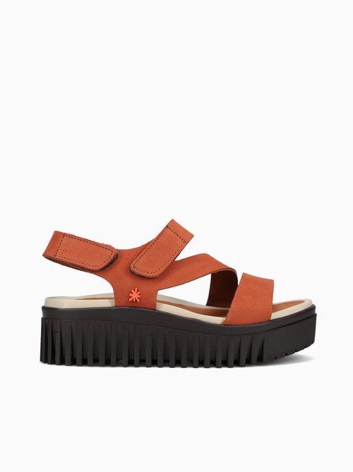 1573 Dark Orange Brown Lea Orange / 36 / M