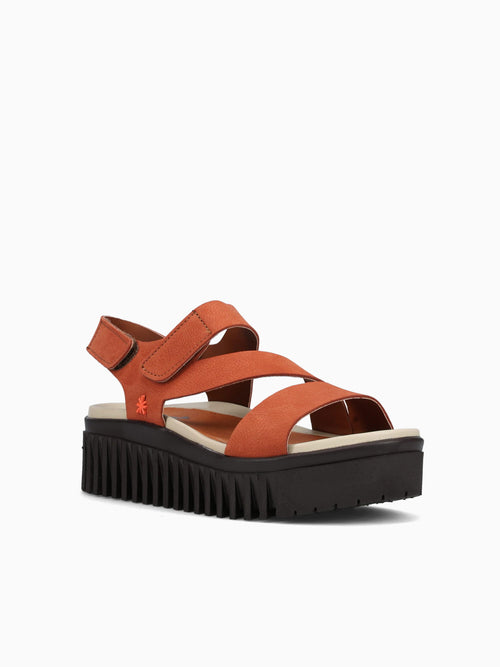 1573 Dark Orange Brown Lea Orange / 36 / M