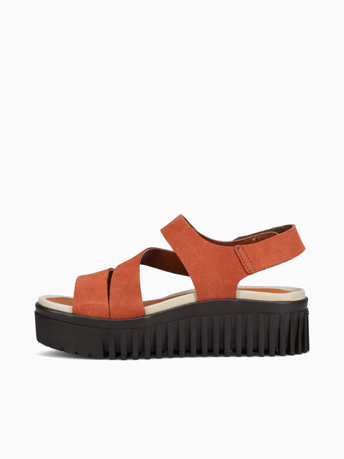 1573 Dark Orange Brown Lea Orange / 36 / M