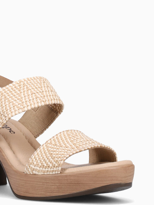 6336 Beige Beige claro raffia Beige / 36 / M