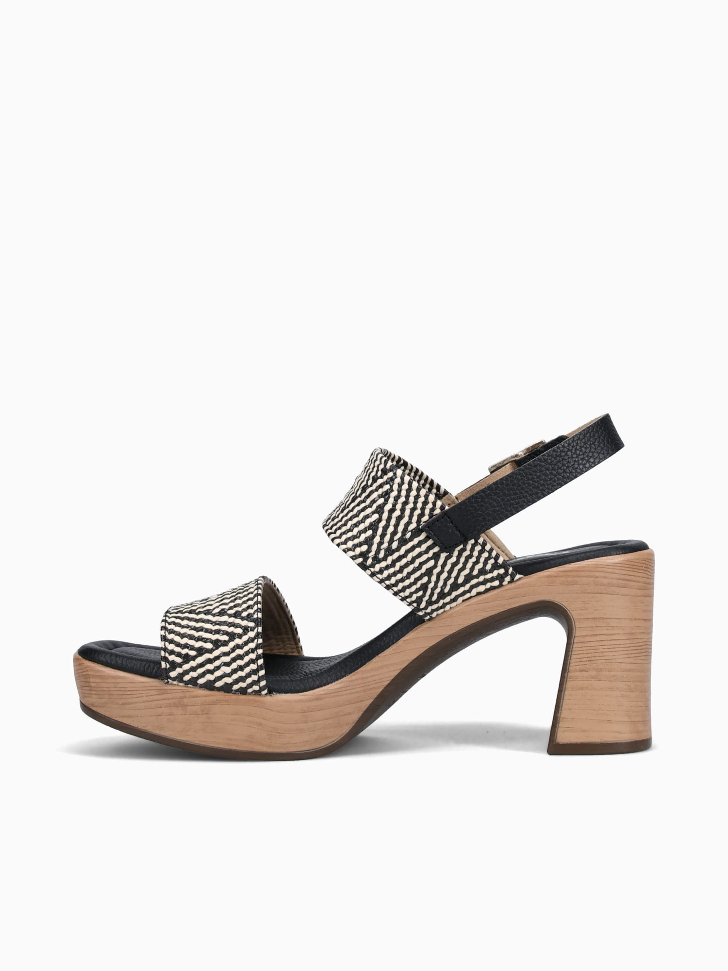 6336 Negro beige raffia Black / 36 / M