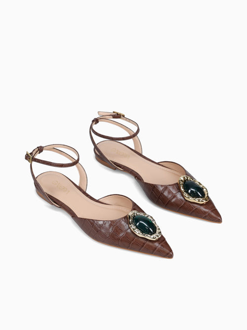 7110051 Cafe Croco Brown / 5 / M