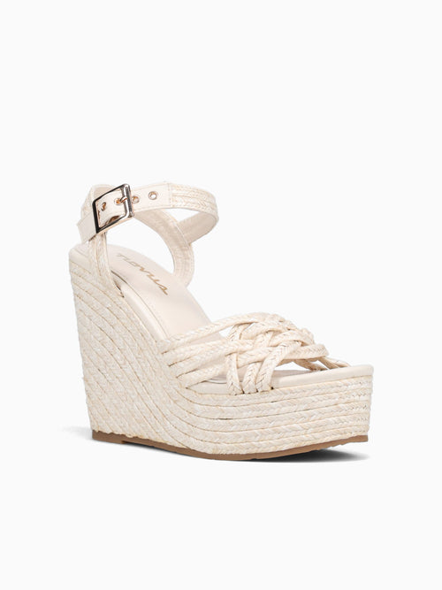 Nubia Off White Raffia Off White / 5 / M