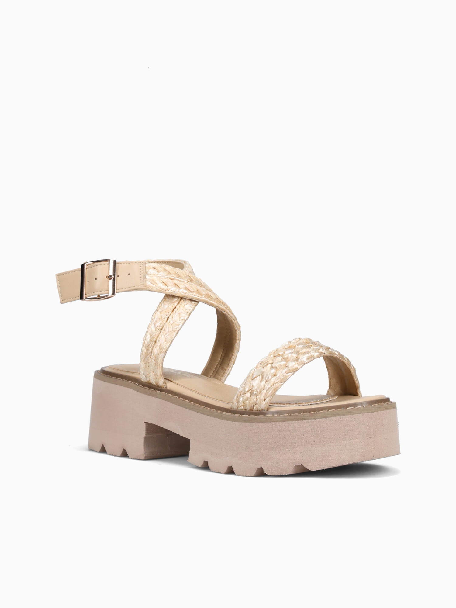 Shani Beige Raffia Beige / 5 / M