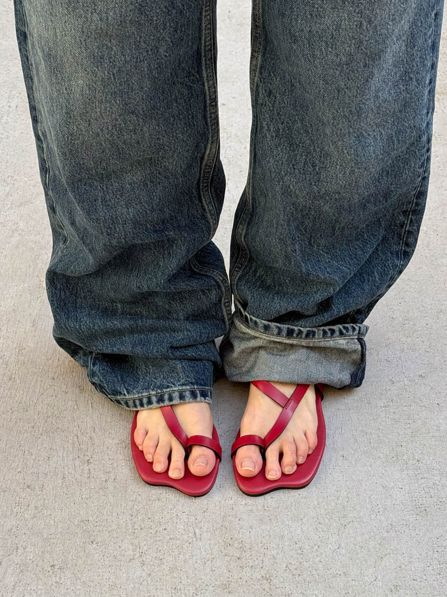 Dawn Red Leather Red / 36 / M