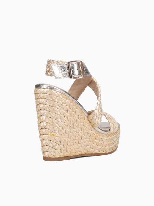 Isis Beige Raffia Beige / 5 / M