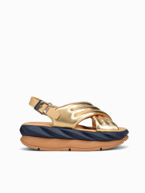 Mellow Mana Gold Metallic Leather Gold / 36 / M