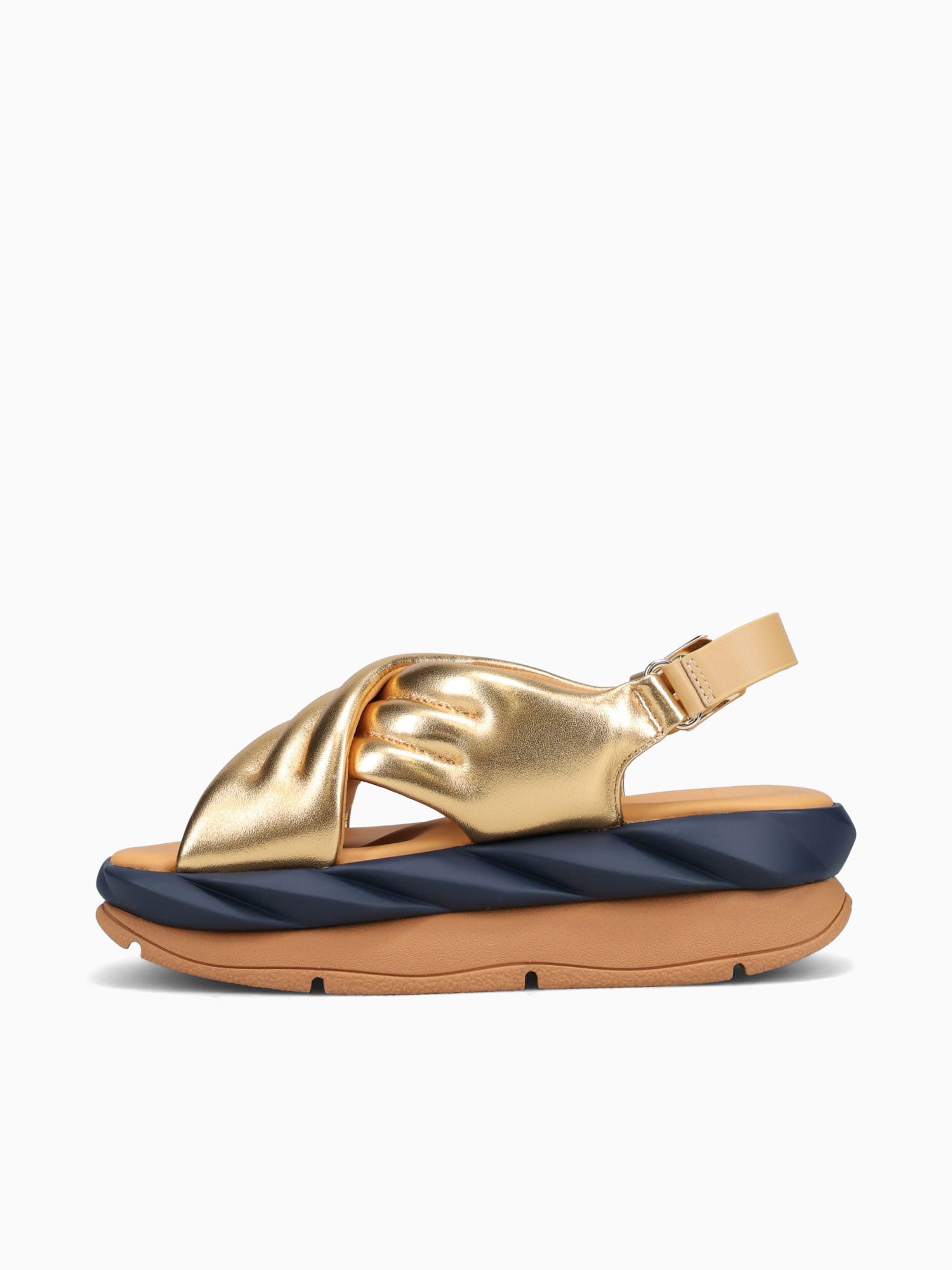 Mellow Mana Gold Metallic Leather Gold / 36 / M