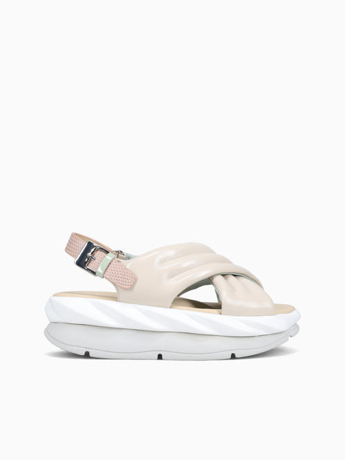 Mellow Mana Cream Metallic Leather Taupe / 36 / M