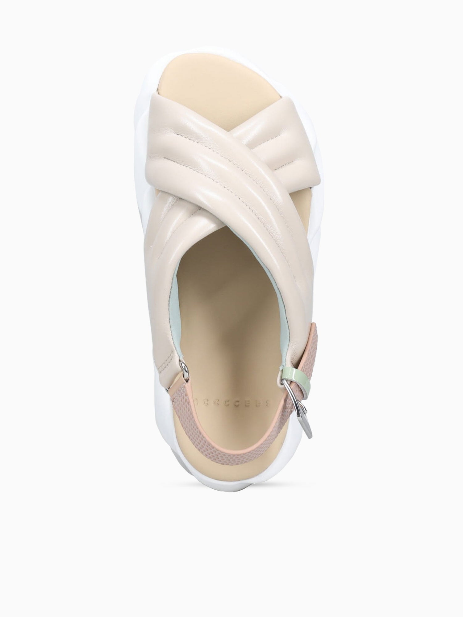 Mellow Mana Cream Metallic Leather Taupe / 36 / M