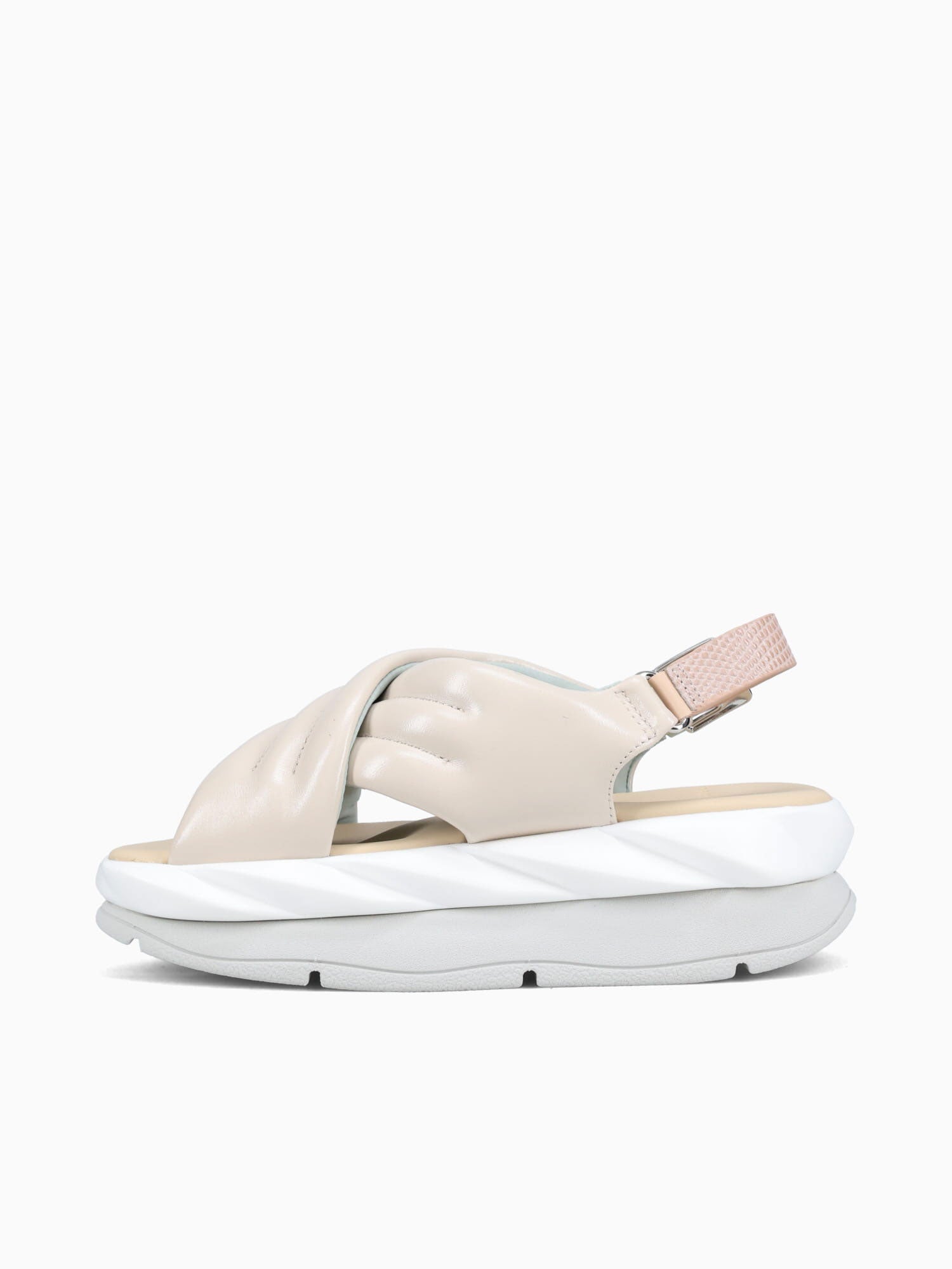 Mellow Mana Cream Metallic Leather Taupe / 36 / M