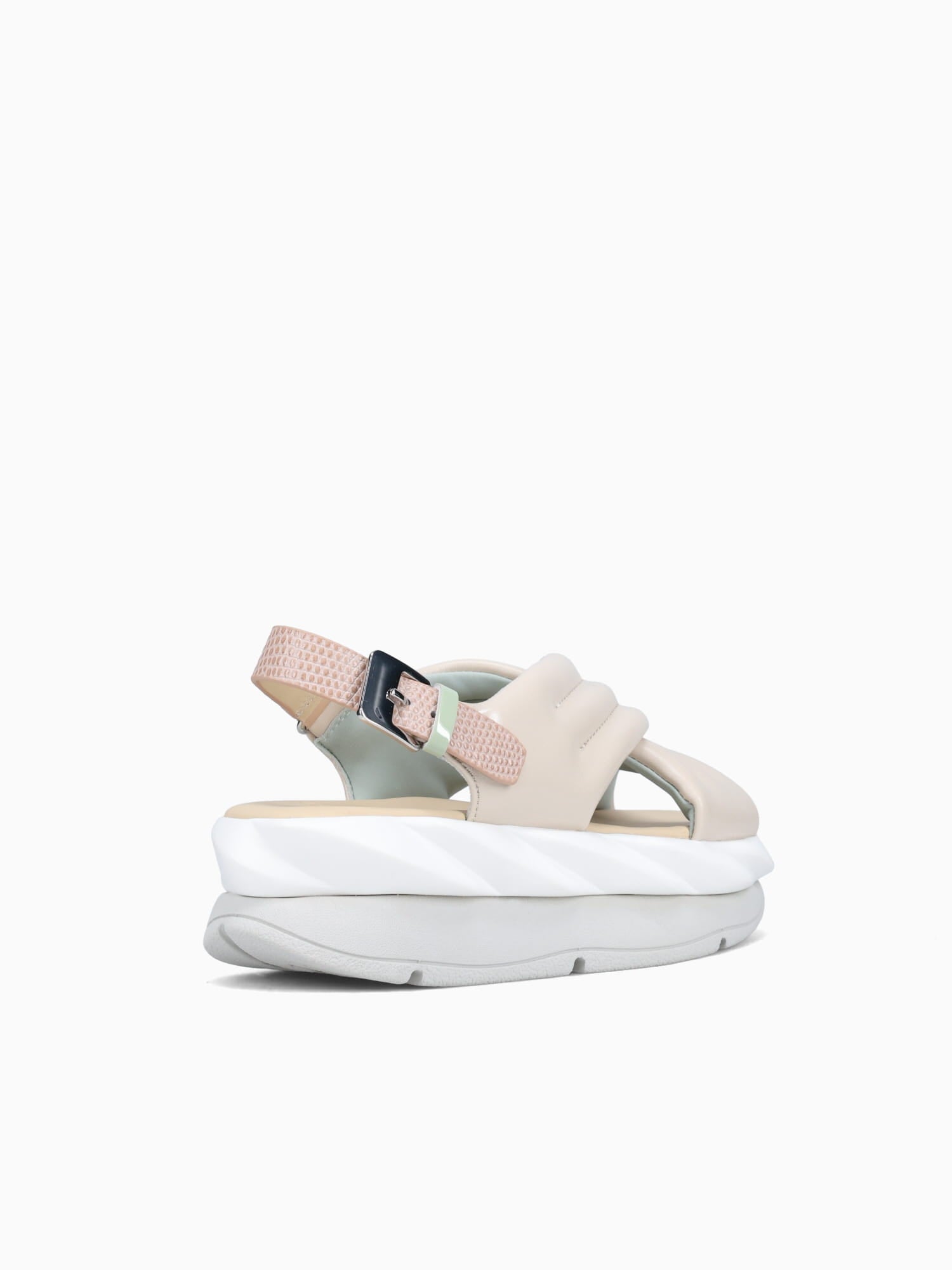 Mellow Mana Cream Metallic Leather Taupe / 36 / M