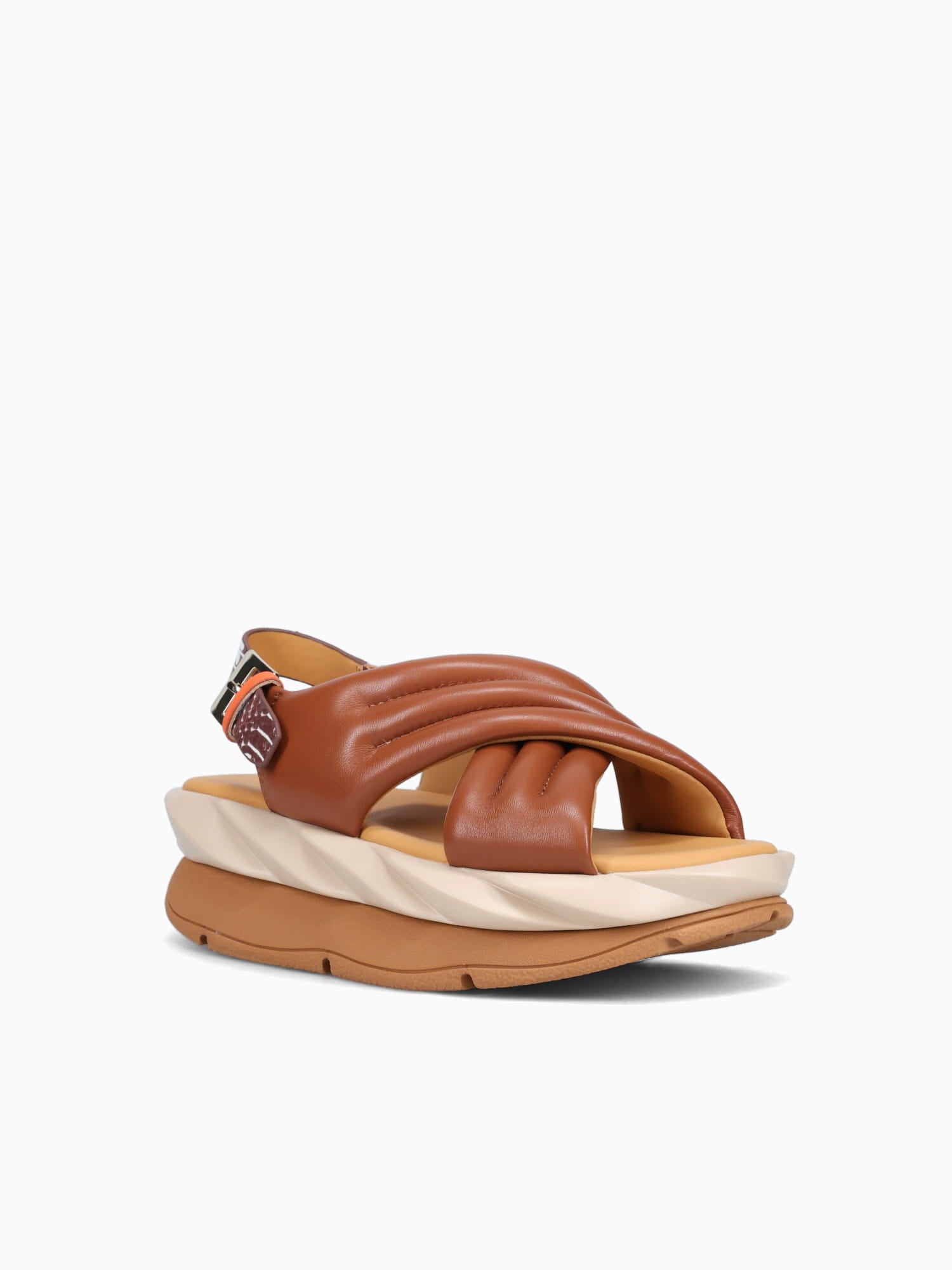 Mellow Mana Brown Metallic Leather Brown / 36 / M