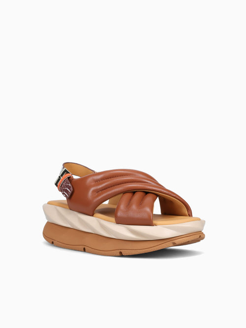 Mellow Mana Brown Metallic Leather Brown / 36 / M
