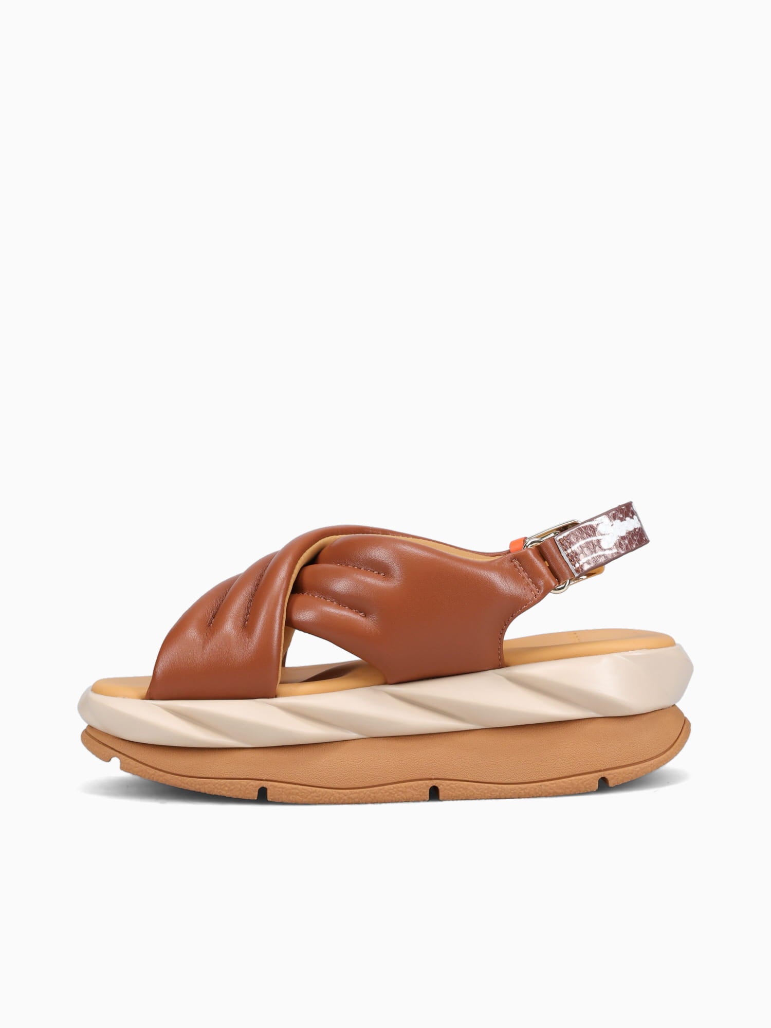 Mellow Mana Brown Metallic Leather Brown / 36 / M