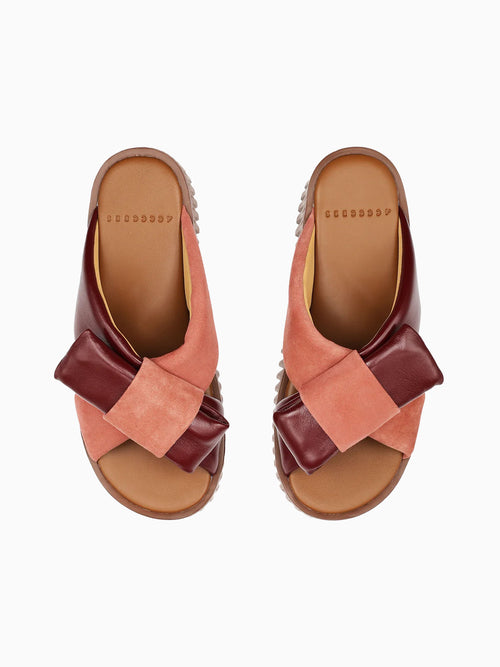 Plia Bow Rose Leather Pink / 36 / M