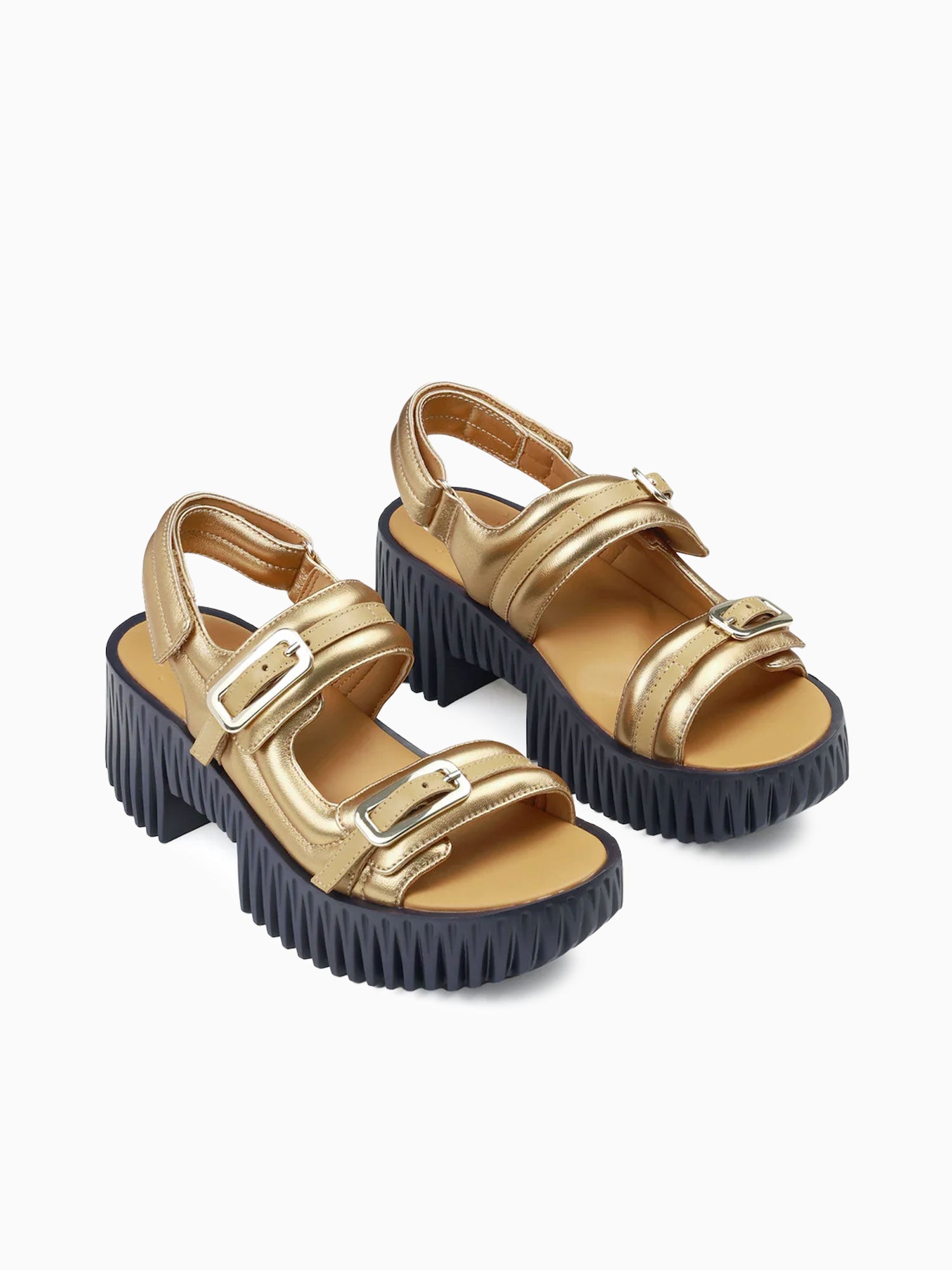 Plia Kiko Gold Metallic Leather Gold / 36 / M