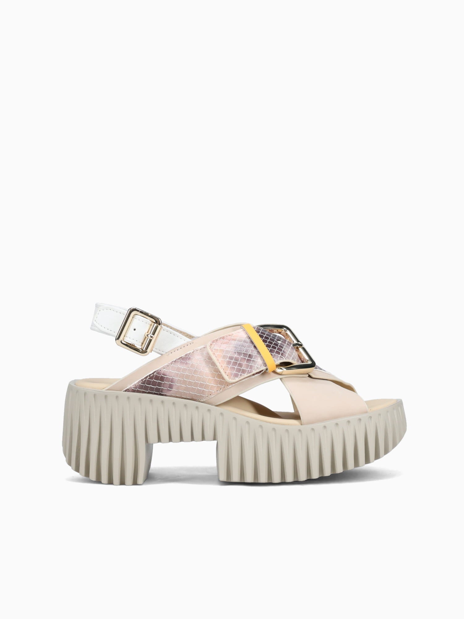 Plia Juno Blush Embossed Leather Light Beige / 36 / M