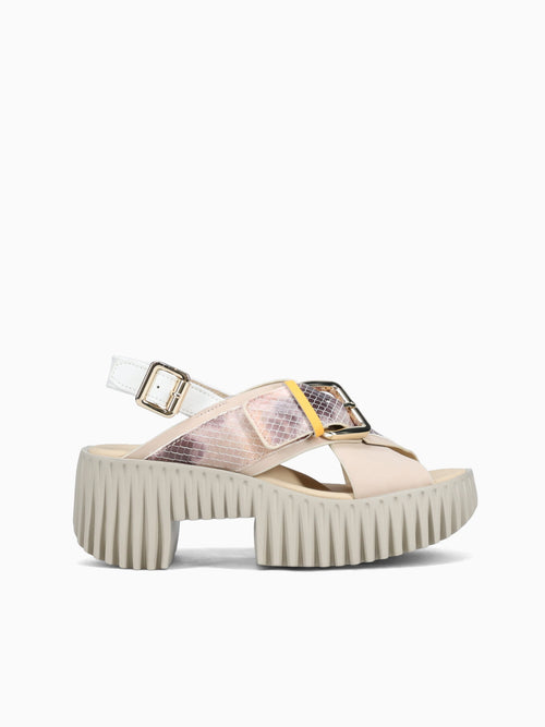 Plia Juno Blush Embossed Leather Light Beige / 36 / M