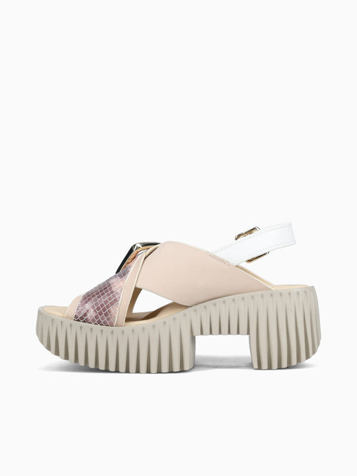 Plia Juno Blush Embossed Leather Light Beige / 36 / M