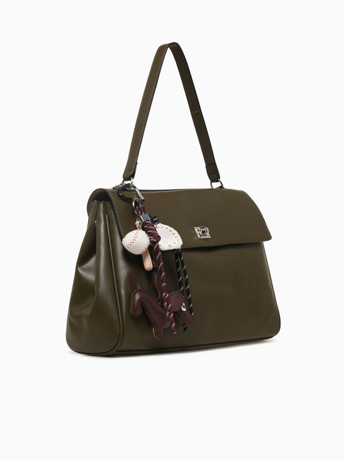 Amy Shoulder Bag Military Dark Green