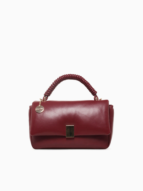 Abigail Top Handle Burgundy Dark Red