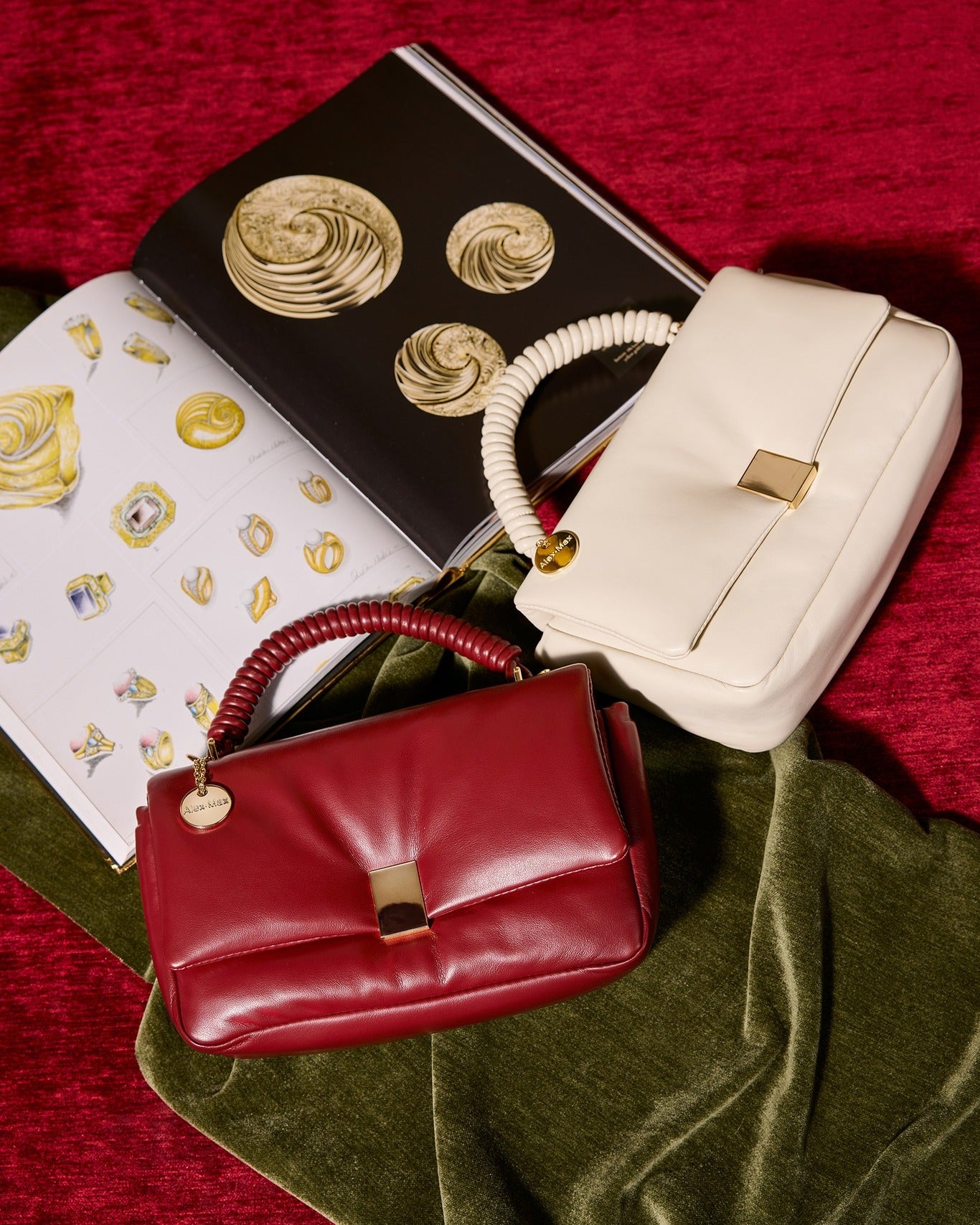 Abigail Top Handle Burgundy