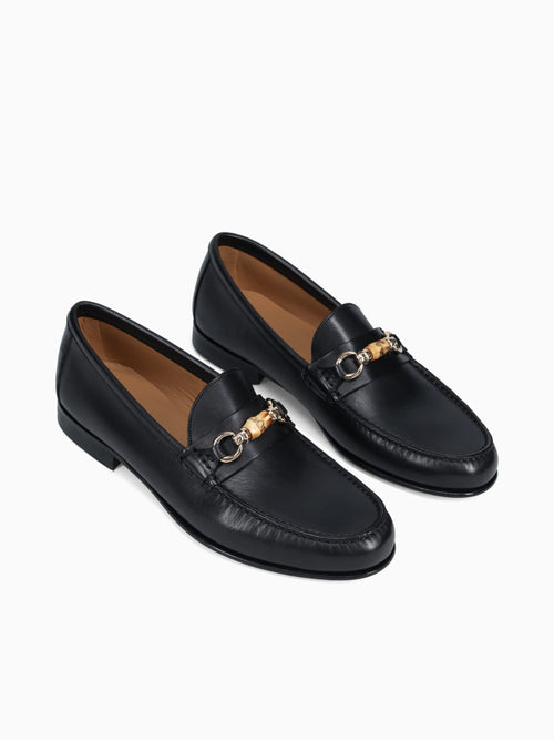 3195 Black Vitello Leather Black / 40 / M
