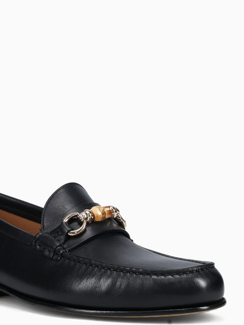 3195 Black Vitello Leather Black / 40 / M