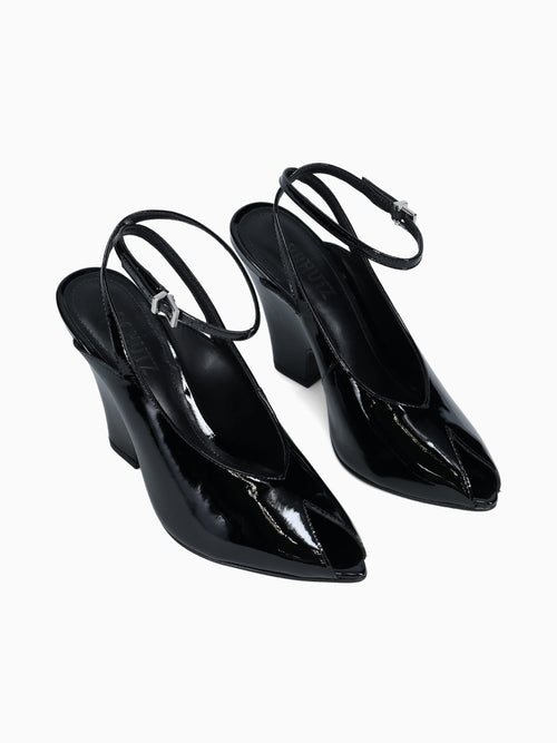 Emma Black Verniz Soft Black / 5 / M