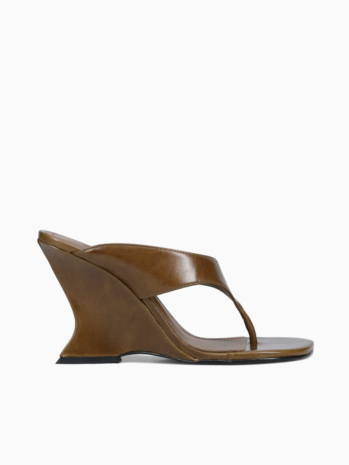 Mia Dried Olive Heritage Leather Tan / 5 / M