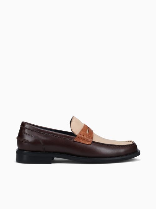 Boris Beige Tan Brown calf leather Beige / 7 / M